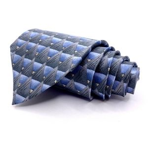 Grateful Dead Tie Silk Blue Green Geometric Patter